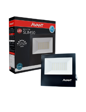 Refletor Led 50W 6500k Bivolt Slim Avant