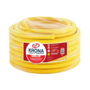 Tubo Corrugado Amarelo 50 Metros 25mm (3/4") Krona