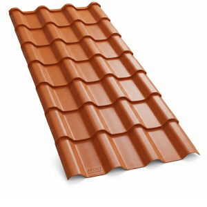Telhas Pvc Plan Terracota 2,42 X 0,88m Afort