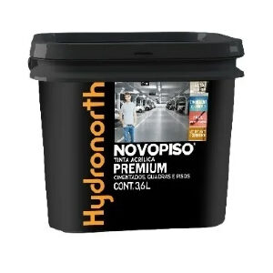 Tinta Novopiso Premium Cinza Claro 3,6L Hydronorth