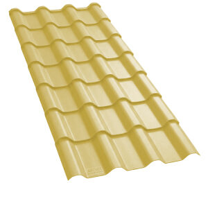 Copy of Telhas Pvc Plan Marfim 2,42 X 0,88m Afort