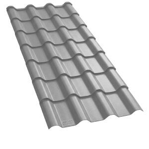 Telhas Pvc Plan Cinza 2,42 X 0,88m Afort